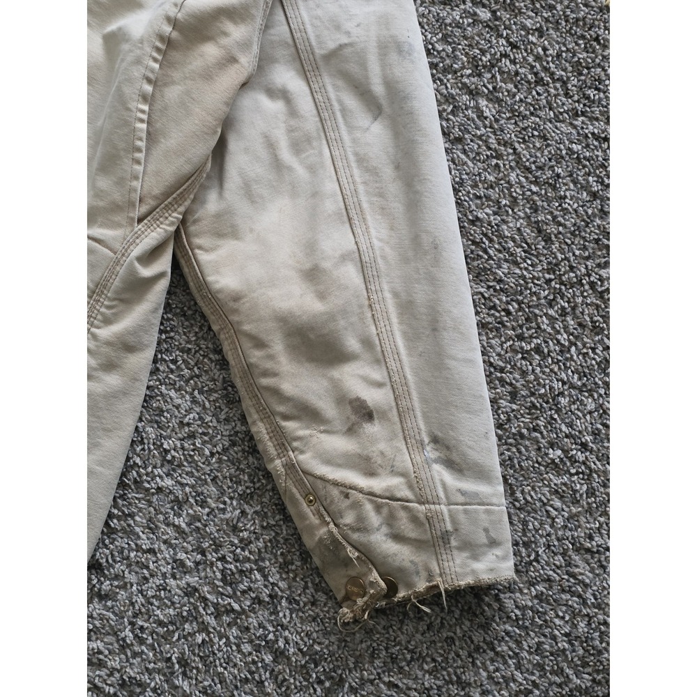 Vintage Carhartt Faded Brown Chore Jacket Size L Blanket Lined - Picture 13 of 13